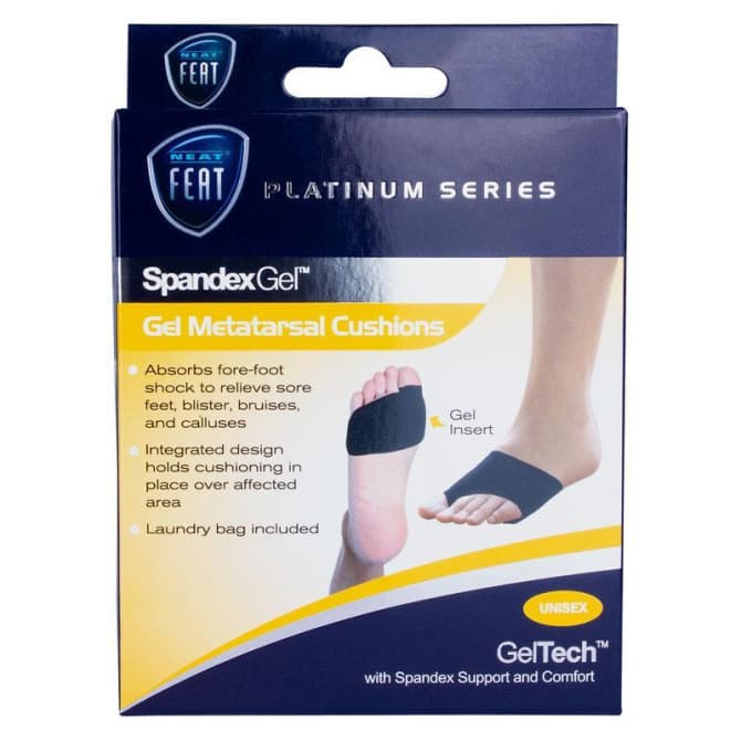 Neat Feat Spandex Gel Metatarsal Cushion Pads Large
