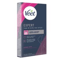 Veet Expert Legs and Body Wax Strips for Normal Skin 20s