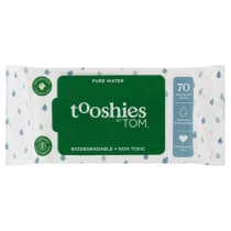 Tooshies ECO Wipes Pure Water Baby Wipes 70 Pack