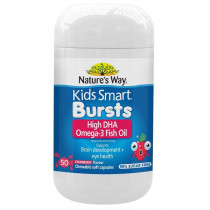 Natures Way Kids Smart Omega 3 Fish Oil Strawberry 50 Capsules