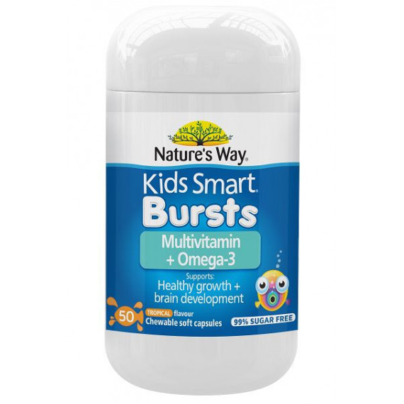 Natures Way Kids Smart Complete Multivitamin and High DHA Fish Oil 50 Capsules
