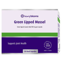 Henry Blooms Green Lipped Mussel Twin Pack 120 Capsules