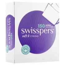 Swisspers Cotton Squares 150 Pack