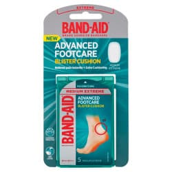 Band Aid Advanced Footcare Blister Cushion Medium Extreme 5 Pack