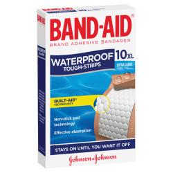 Band Aid Tough Strips Waterproof Extra Large 10 Pack