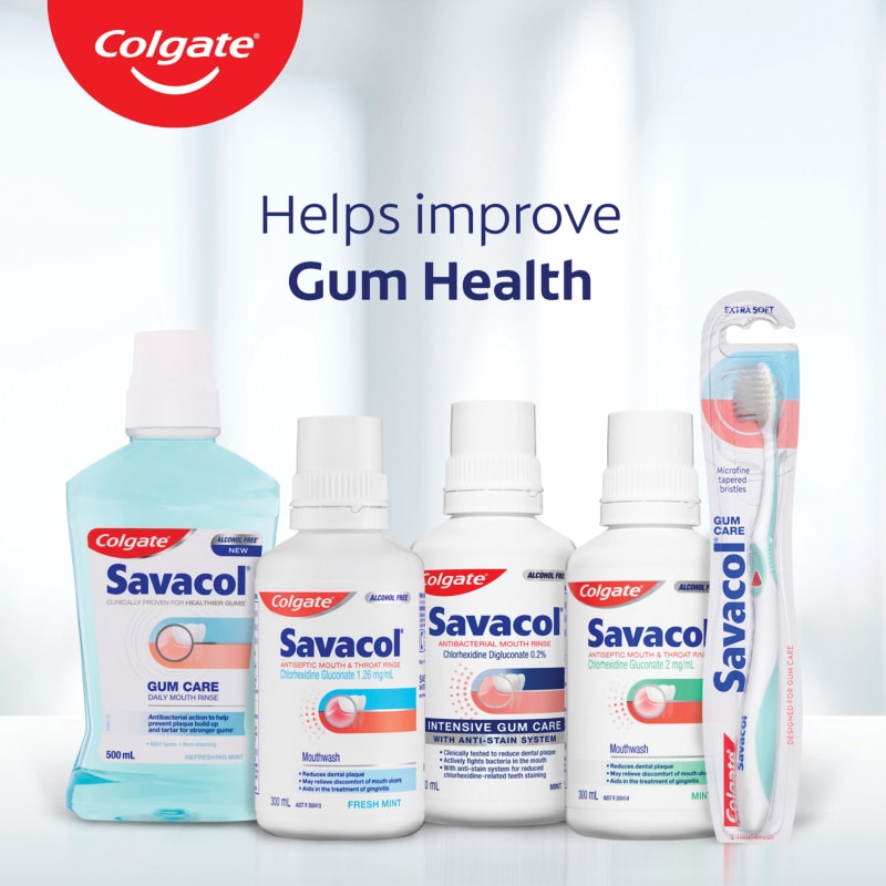 Buy Colgate Savacol Rinse Alcohol Free Low Stain Original Mint 0.2 ...