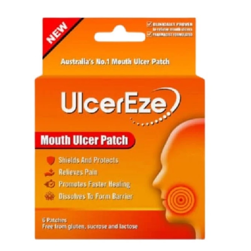 Buy UlcerEze Mouth Ulcer Patch 6 Packs Online at Pharmacy Direct