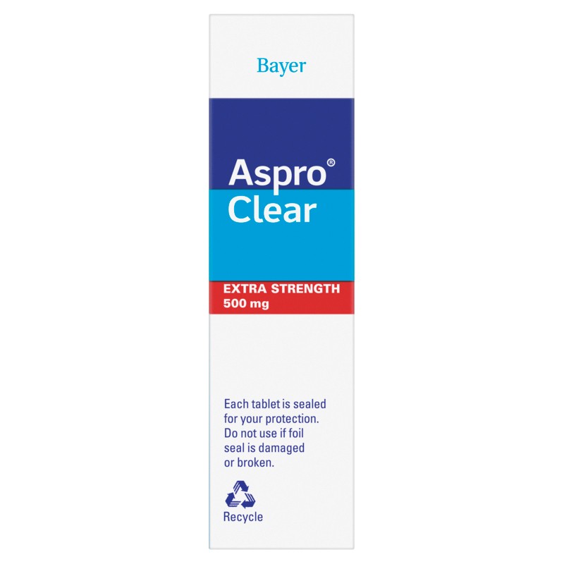 Buy Aspro Clear Extra Strength Pain Relief Aspirin Soluble Effervescent ...