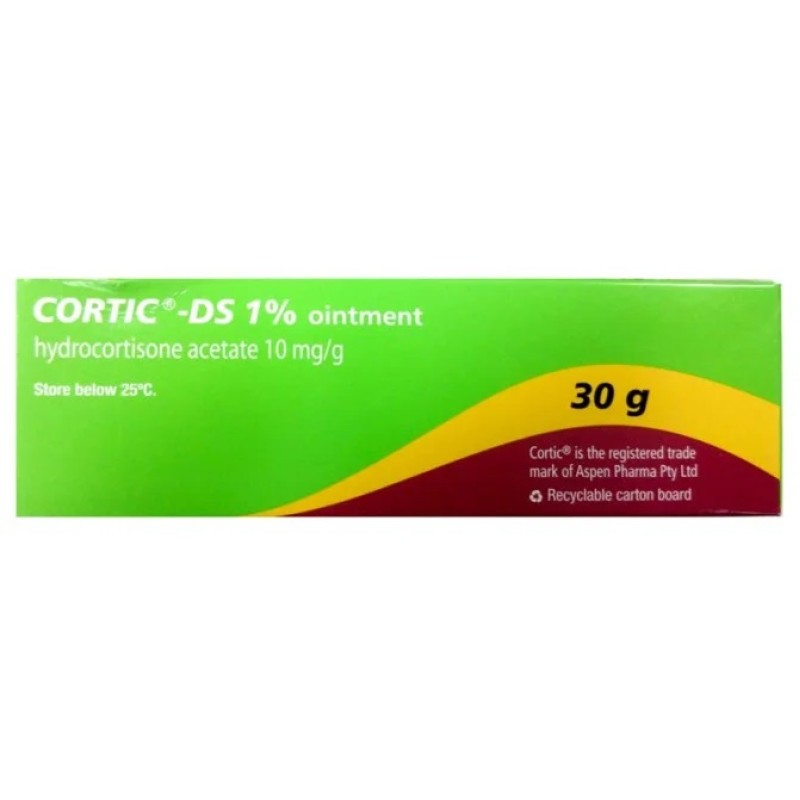 Buy Cortic DS Ointment 1 percent 30g S3 Online at Pharmacy Direct