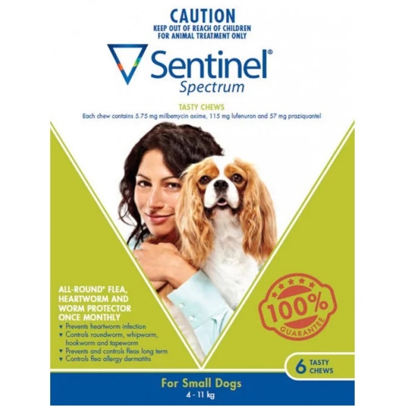 Sentinel Spectrum Buy Sentinel Spectrum Green For Small Dogs Chews 6 Pack Online at ...