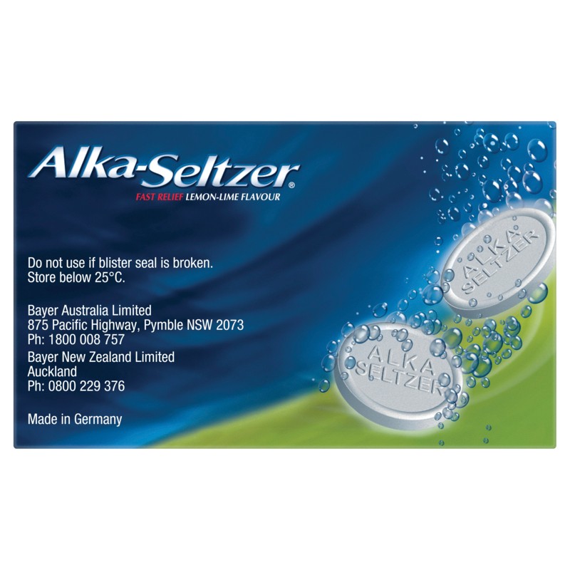 Buy Alka Seltzer Effervescent Tablets Lemon Lime Tablets 20 Online at ...