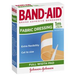 Bandaid Fabric Dressing Strip 1m x 6cm