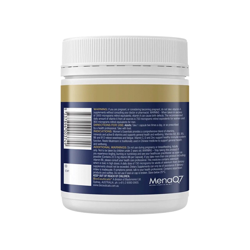 Buy BioCeuticals Womens Essentials Capsules 240 Online at Pharmacy Direct
