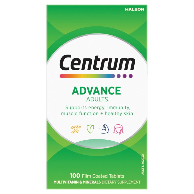 Buy Centrum Advance Adults 100 Tablets Online at Pharmacy Direct