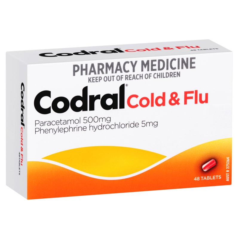 Buy Codral PE Cold and Flu Tablets 48 Online at Pharmacy Direct