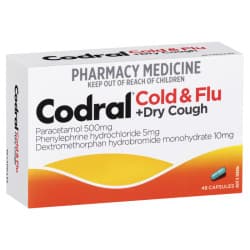 Codral Cold and Flu Plus Dry Cough Capsules 48