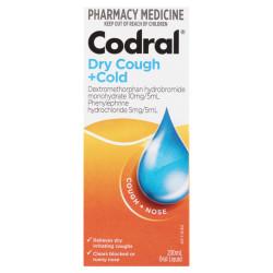 Codral Dry Cough Plus Cold Oral Liquid Berry 200ml
