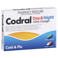 Codral PE Cold and Flu Plus Cough Day and Night Capsules 24