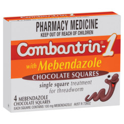 Combantrin 1 4 Chocolate Squares
