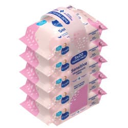 Curash Fragrance Free Baby Wipes 5 x 20 Pack