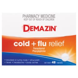 Demazin Cold and Flu Relief Tablets 48