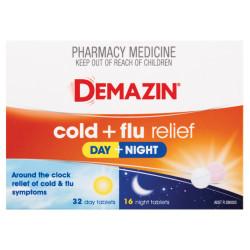 Demazin Cold Plus Flu Relief Day and Night Tablets 48