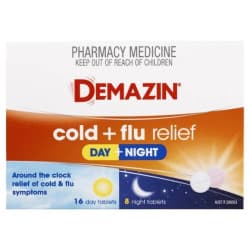 Demazin Cold and Flu Relief Day Plus Night Tablets 24