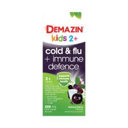 Demazin Kids 2 Plus Cold And Flu Plus Immune Defence Natural Berry Oral Liquid 200ml