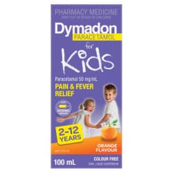 Dymadon for Kids 2 to 12 Years Colour Free Orange 100ml
