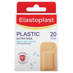 Elastoplast Plastic Extra Wide Strips 20 Pack