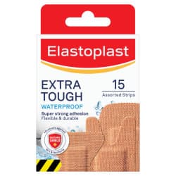 Elastoplast Extra Tough Waterproof 15 Pack Assorted