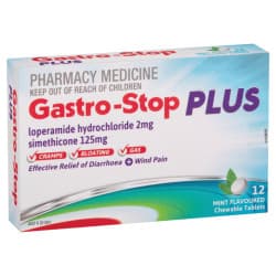 Gastro Stop Plus Chewable Mint Tablets 12