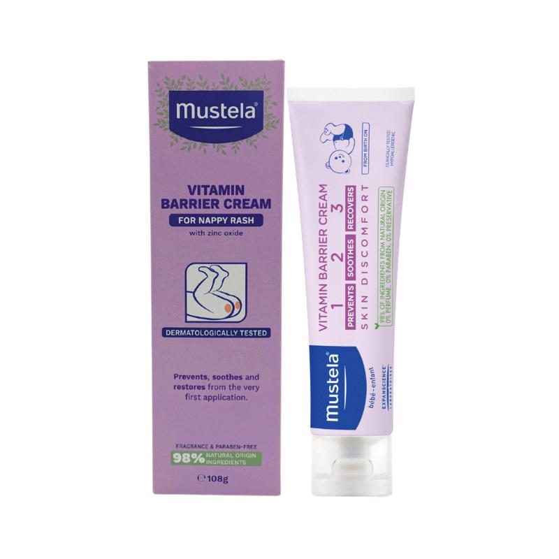 Mabelle Bébé Wrinkle Cream 30g Mustela 1 2 3 Vitamin Barrier Cream 100ml - 3504105024932