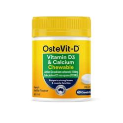 OsteVit D One A Day Vitamin D3 and Calcium Chewable 60 Tablets