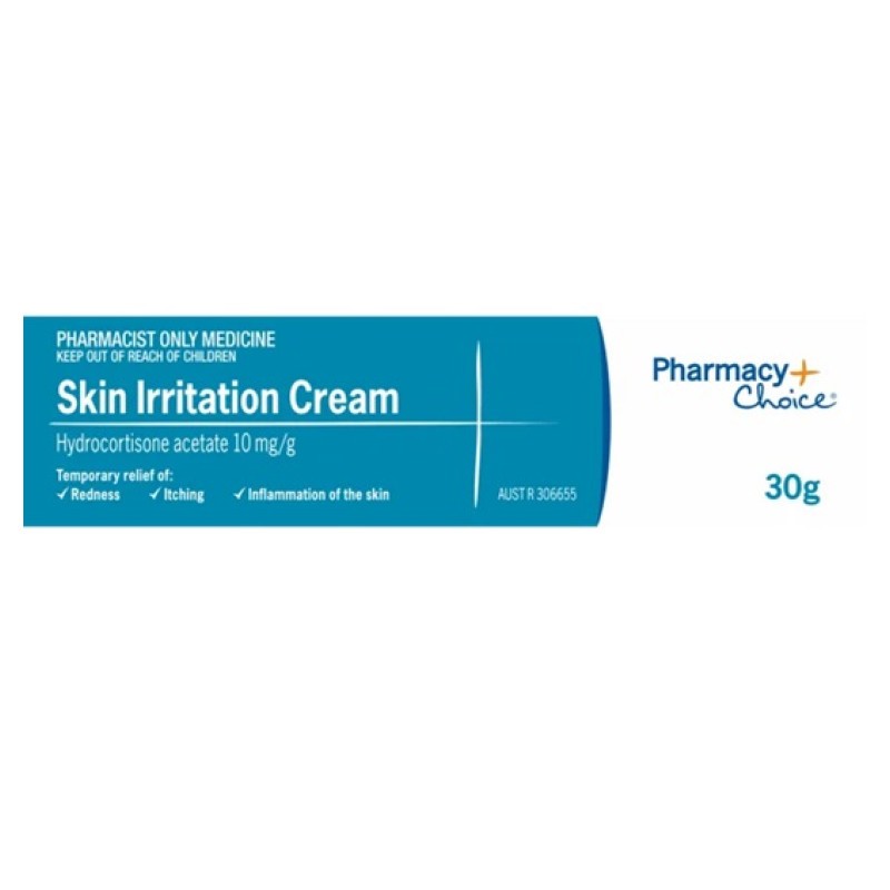 Buy Pharmacy Choice Skin Irritation Cream 1Percent 30g S3 Online at ...