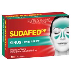 Sudafed PE Sinus Plus Pain Relief Tablets 48