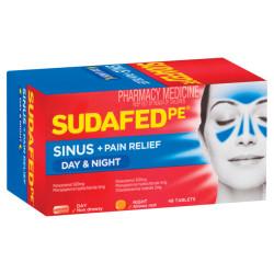 Sudafed PE Sinus Day and Night Relief Tablets 48