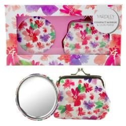 Yardley London Handbag Gift Set Compact Mirror And Coin Purse Rose Design