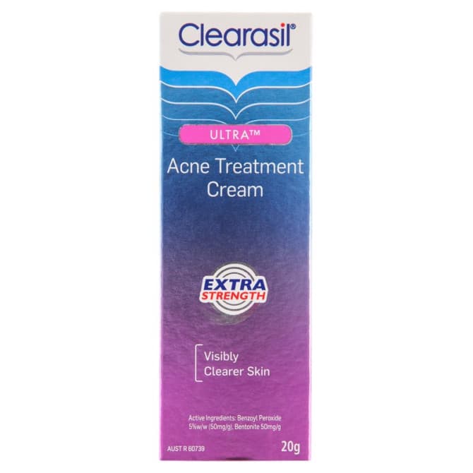 Buy Clearasil Ultra Extra Strength Acne Treatment Cream 20g Online