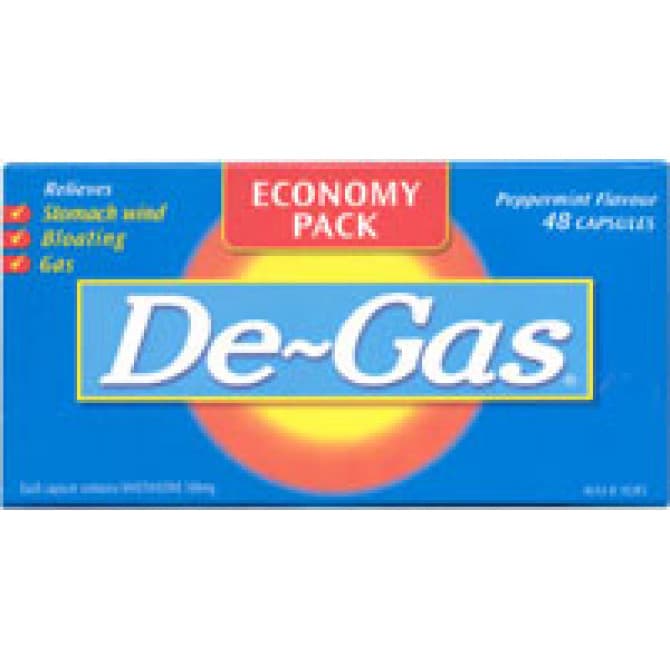 Buy De Gas 48 Capsules Online Pharmacy Direct