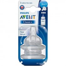 Avent Anti-colic Medium Flow Teat 3m+ 2 Pack