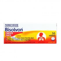 Bisolvon Chesty Forte 8mg 50 Tablets