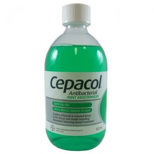 Buy Cepacol Antibacterial Mouthwash Mint 500ml Online Pharmacy Direct