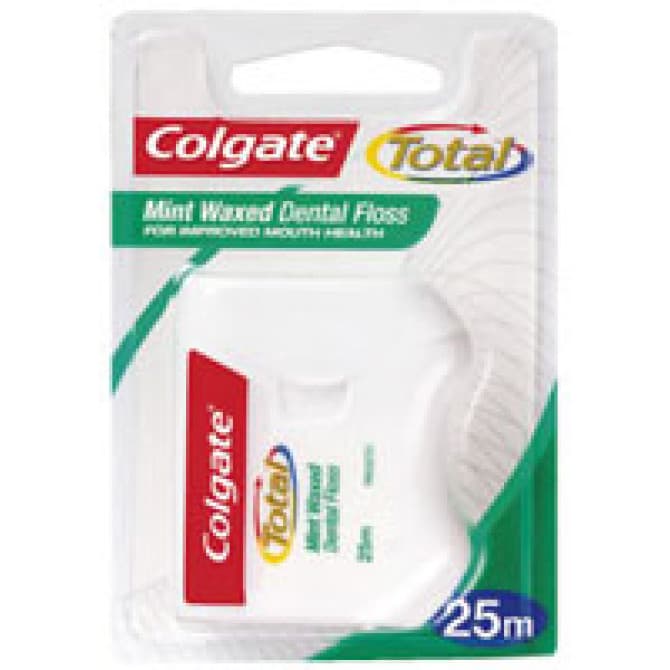 Buy Colgate Total Mint Waxed Dental Floss 25m Online Pharmacy Direct