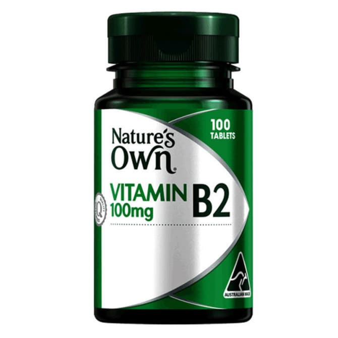 Buy Natures Own Vitamin B2 100mg 100 Tablets Online Pharmacy Direct