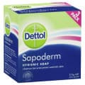 Dettol Sapoderm Hygienic Soap 125g 3 Pack