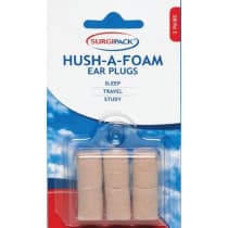 Surgipack Hush-A-Foam Ear Plugs 3 Pairs