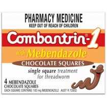 Combantrin-1 4 Chocolate Squares