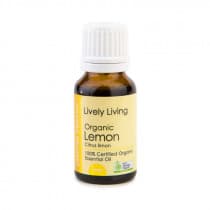 Lively Living Essential Oil Organic Lemon 15ml