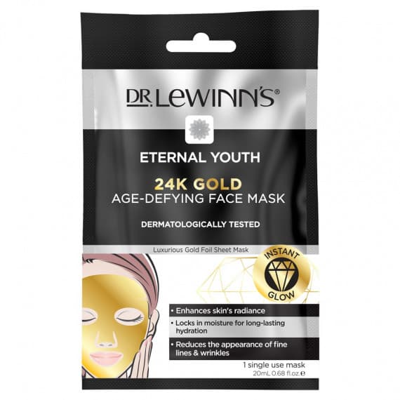 Buy Dr. Lewinns Eternal youth 24K Gold Age Defying Face Mask 1 Pack Online Pharmacy Direct AU